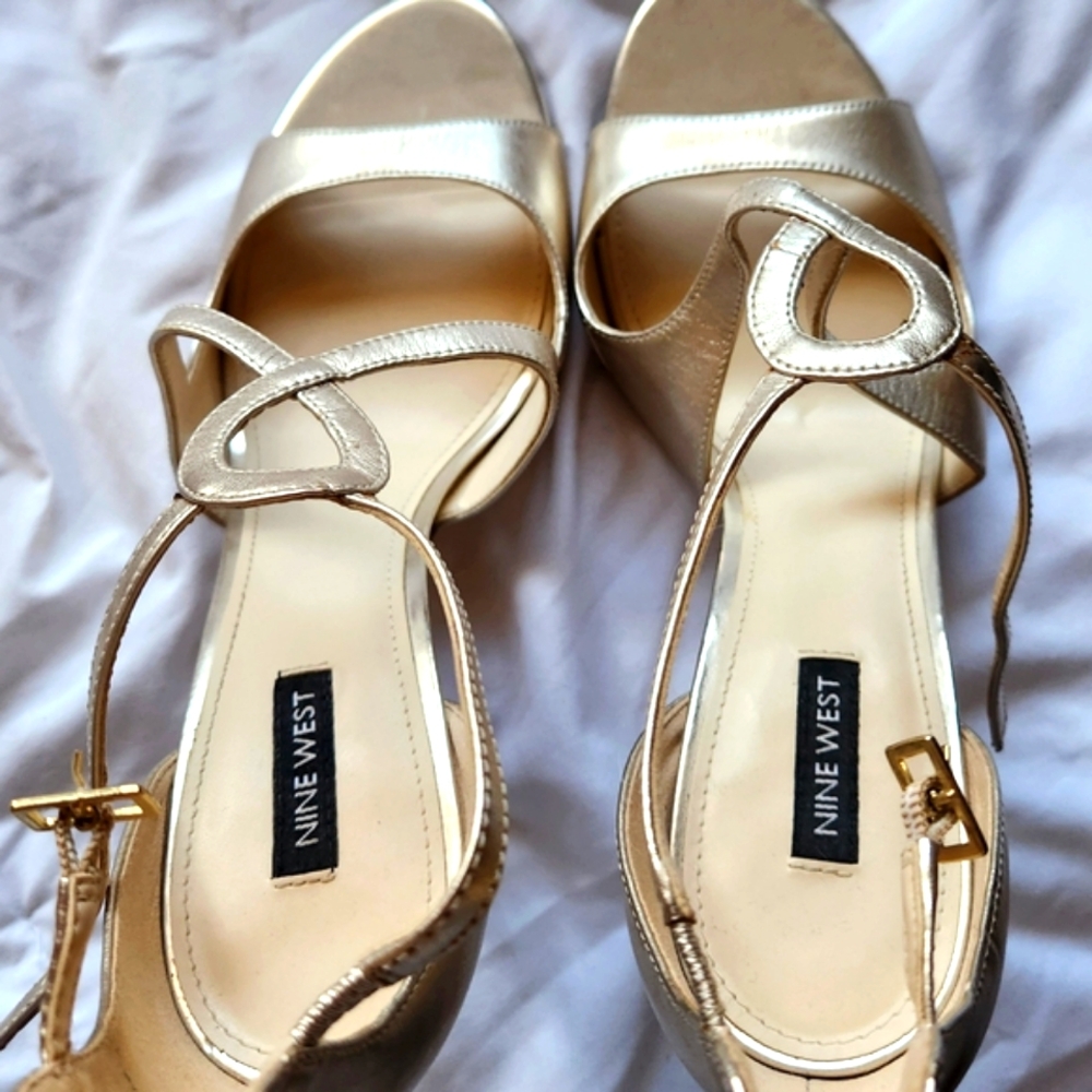 Nine West Gold Women's Sandals